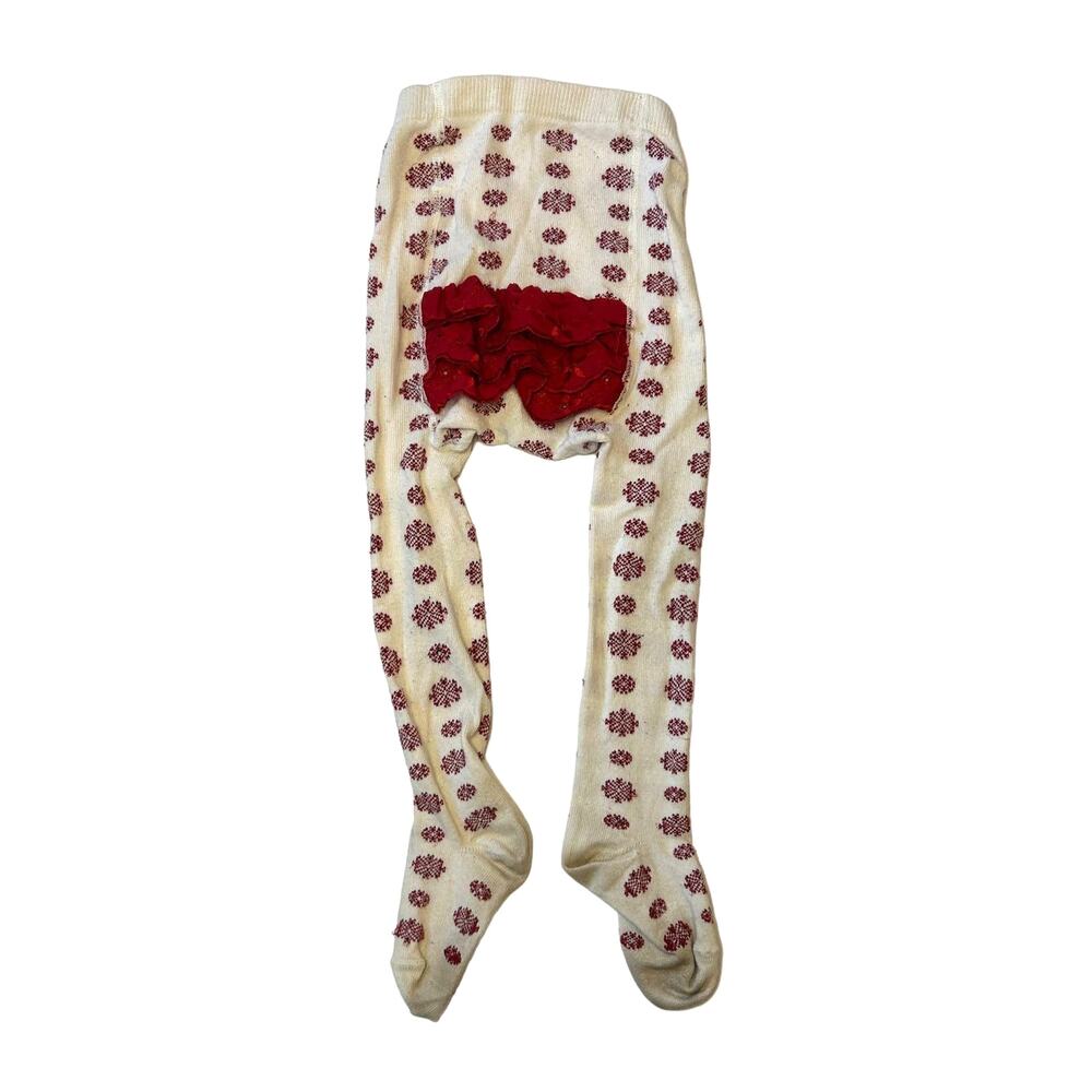 Hanna Andersson Holiday Ruffled Tights 90